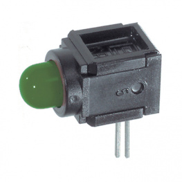 0035.1271, LED; в корпусе; зеленый; 5мм; Кол-во диод: 1; 30мА; Линза: зеленая, Schurter