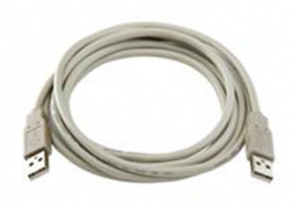 CW 2 UAM, male insert, patch cable USB-A / USB-A, 2 m, modular units series MIXO, ILME