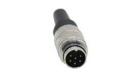 RND 205-01402, Mini Connector Plug 6 Contacts, 5A, 250V, IP67, RND Connect