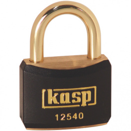 K12440BLAD, Padlock, Brass, 40mm, Black, Kasp
