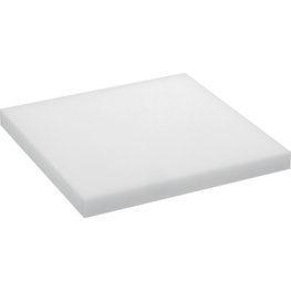 POM-C WHITE 495X300X8, Plastic plate 495 x 300 x 8 mm, Amsler & Frey