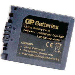 DPA002 PANASONIC CGA-S002, Battery pack 7.4 V 600 mAh, GP Batteries