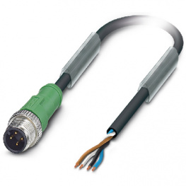 SAC-4P-M12MS/ 1,5-PUR, Actuator/sensor-cable M12 Plug open 1.5 m, Phoenix Contact