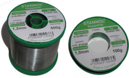 TC KRISTALL 400, 810032, Solder wire Sn99/Cu1 500 g 1.0 mm, Stannol