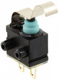 ASQM17438, Micro switch IP67 50 mA Simulated roller lever Sliding contacts 1 make contact (, Panasonic