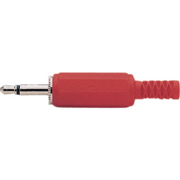 133-1-13 RED, Jack plug diam.3.5 mm red 2P, Tai Yang