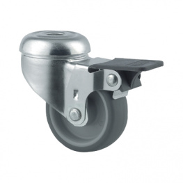 2475PJI050P30, Steering castor with brake 50 mm, Tente