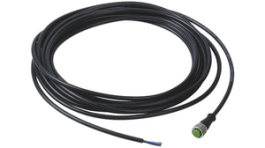 960 693 05, M12 socket with 5m cable 5-pole black, WERMA Signaltechnik