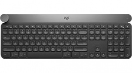 920-008498, Logitech Craft Keyboard Wireless/Bluetooth/USB Type C™ Black, Logitech
