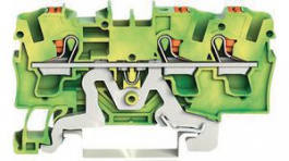 2204-1307, Ground Terminal, Cage Clamp, 3 Poles, 0.5 ... 6mm\x1a, Wago