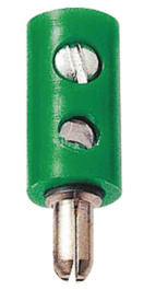 2,6 MM GRN ZWERG-STECKER, Cable plug, green, Donau