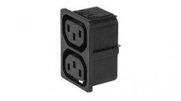 3-103-835, IEC Strip Block 2 Outlets Type F 10A, Schurter