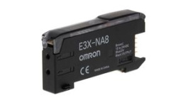 E3X-NA8, Fibre Optic Amplifier PNP LED, Red, Omron