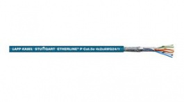 ETHERLINE P CAT.5e 4X2XAWG24/1 [50 м], LAN Cable PUR CAT5e 4x2x0.25mm2 S/FTP Blue 50m, LAPP
