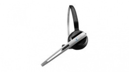 1000529, Headset, IMPACT DW, Mono, On-Ear, 6.8kHz, Wireless/DECT, Black / Silver, Sennheiser