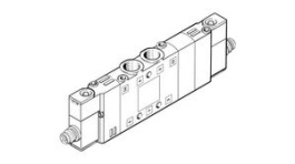 CPE14-M1CH-5/3G-1/8, Solenoid Valve, 8bar, 24VDC, 5/3, G1/8", Festo