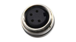 RND 205-01422, Mini Connector Socket 4 Contacts, 6A, 250V, IP67, RND Connect