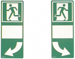 224076, Door handle background label, Brady