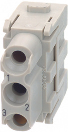 09140033101, Разъем: HAN; модуль; "мама"; Han Modular C; PIN:3; без контактов, Harting