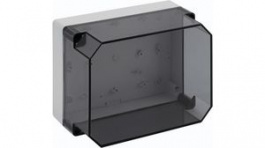11201101, Plastic Enclosure Without Knockouts, 254 x 180 x 137 mm, Polystyrene, IP66, Grey, Spelsberg