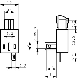 AGT8, Adapter for signal lamps 230 VAC/VDC, SIGNAL-CONSTRUCT