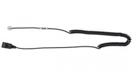 AXC-01, Coiled Headset Cable, 1x RJ-9 - 1x QD, 500mm, Axtel