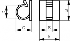 RA 9, Cable holder 19 mm x 19 mm White - 151-13020, HellermannTyton