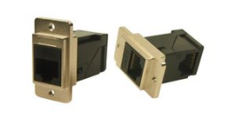 CP30752M3, Panel Feed-through Nickel Frame Connector, M3, RJ45 Socket - RJ45 Socket, Cliff