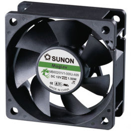 MB60251V1-0000-A99, Вентилятор: DC; осевой; 12ВDC; 60x60x25мм; 39,7м3/ч; 33,5дБА; Vapo, Sunon