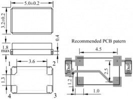 E4486LF, Oscillator CFPS-9301 24.5535 MHz, IQD