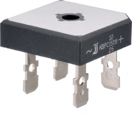 KBPC3512FP, Bridge rectifier 1200 V 35 A QUAD-28.6 Fast-on PU=240 ST, Diotec Semiconductor
