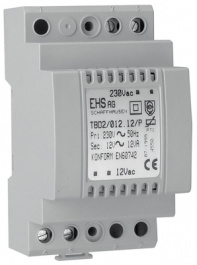 TBD2/035.12/F5, Control transformer 35 VA 12 VAC, Comatec EHS