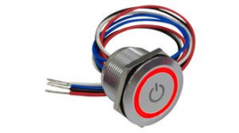 RND 210-00771, Illuminated Capacitive Touch Switch, Momentary Function 1.5 A 30 VDC 1CO IP68, RND Components