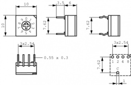 P60ATHR 701, Switch Connection straight, cross-recessed Through Hole THT, Hartmann