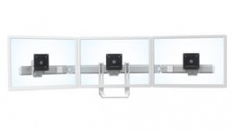 98-009-216, Triple Display Mounting Kit with Handle, 24", 100x100/75x75, 13.9kg, White, Ergotron