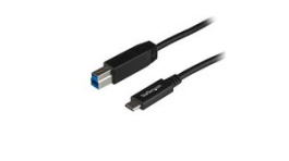 USB31CB1M, USB Cable USB-C Plug - USB-B Plug 1m USB 3.1 Black, StarTech.com