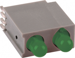 1201.8831, PCB LED, SMD 3 mm round green/green, Mentor