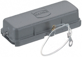 09300065425, Защитная крышка; Han; размер 6В; защелка; металл, Harting