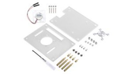 110991326, Raspberry Pi Single Layer Acrylic Case with Transparent Fan, Seeed