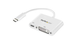 CDP2DVIUCPW, Adapter, USB-C Plug - DVI Socket/USB-C Socket, StarTech