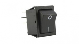 RND 210-00709, Rocker Switch, 2NO, ON-OFF, Black, RND Components