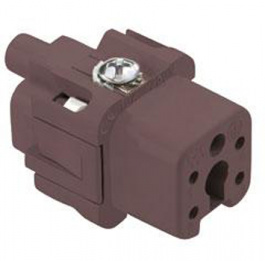 CKF 04 RY, CK , 4 poles + earth, female insert, with female contacts, silver plated, ILME