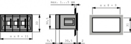 UA861SO, Flush-mounted encoding switch BCD compl. grey, Crameda Intersys