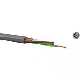 PURTRONIC-D HIGHFLEX 10X0,14 MM, Control cable shielded 10x0.14 mm2, Kabeltronik