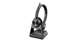 215201-05, Headset, Savi 7300, Stereo, On-Ear, 20kHz, Wireless/DECT, Black, Poly