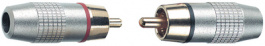 NF2CLF/2-NI [2 шт], Cable socket nickel-plated red + black PU=2 ST, Contrik