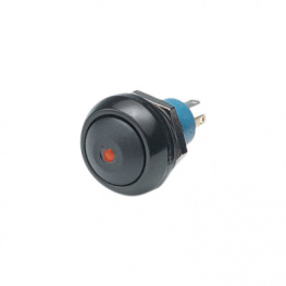 IPR3SAD6L0S, Illuminated Pushbutton Switch Off-(On) Red, APEM
