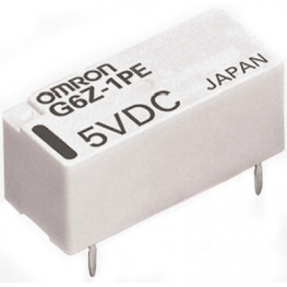 G6Z1PE5DC, Signal relay 5 VDC 125 Ohm 200 mW THD, Omron