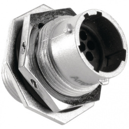 RT0712-10PNH, Jam nut receptacle 10P, Amphenol