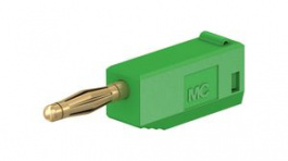 22.2616-25, Laboratory Socket, diam. 2mm, Green, 10A, 60V, Gold-Plated, Staubli (former Multi-Contact )